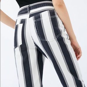 BDG Black and White Striped Jean